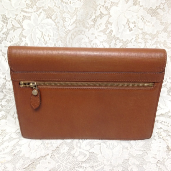 Burberrry Tan-Brown Leather Mens Wristlet With Key - Picture 4 of 8